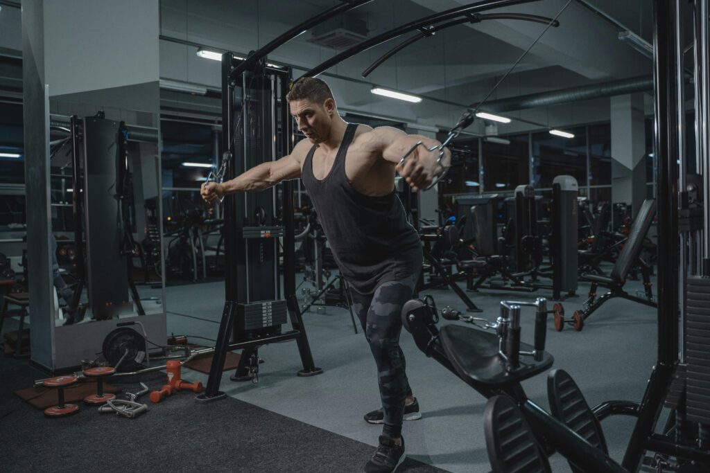 man working out